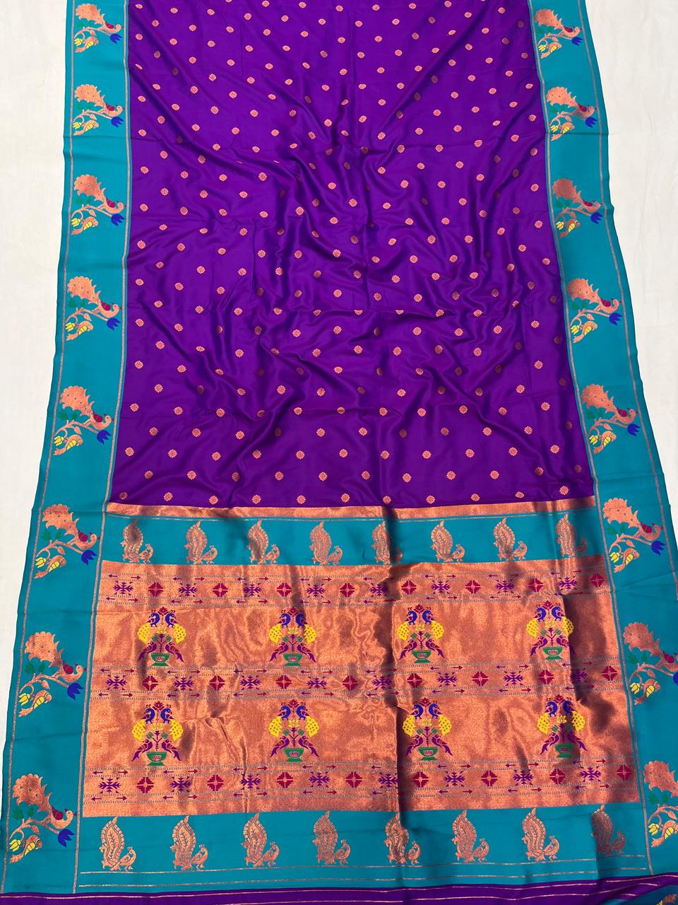 Peacock Border Paithani Saree