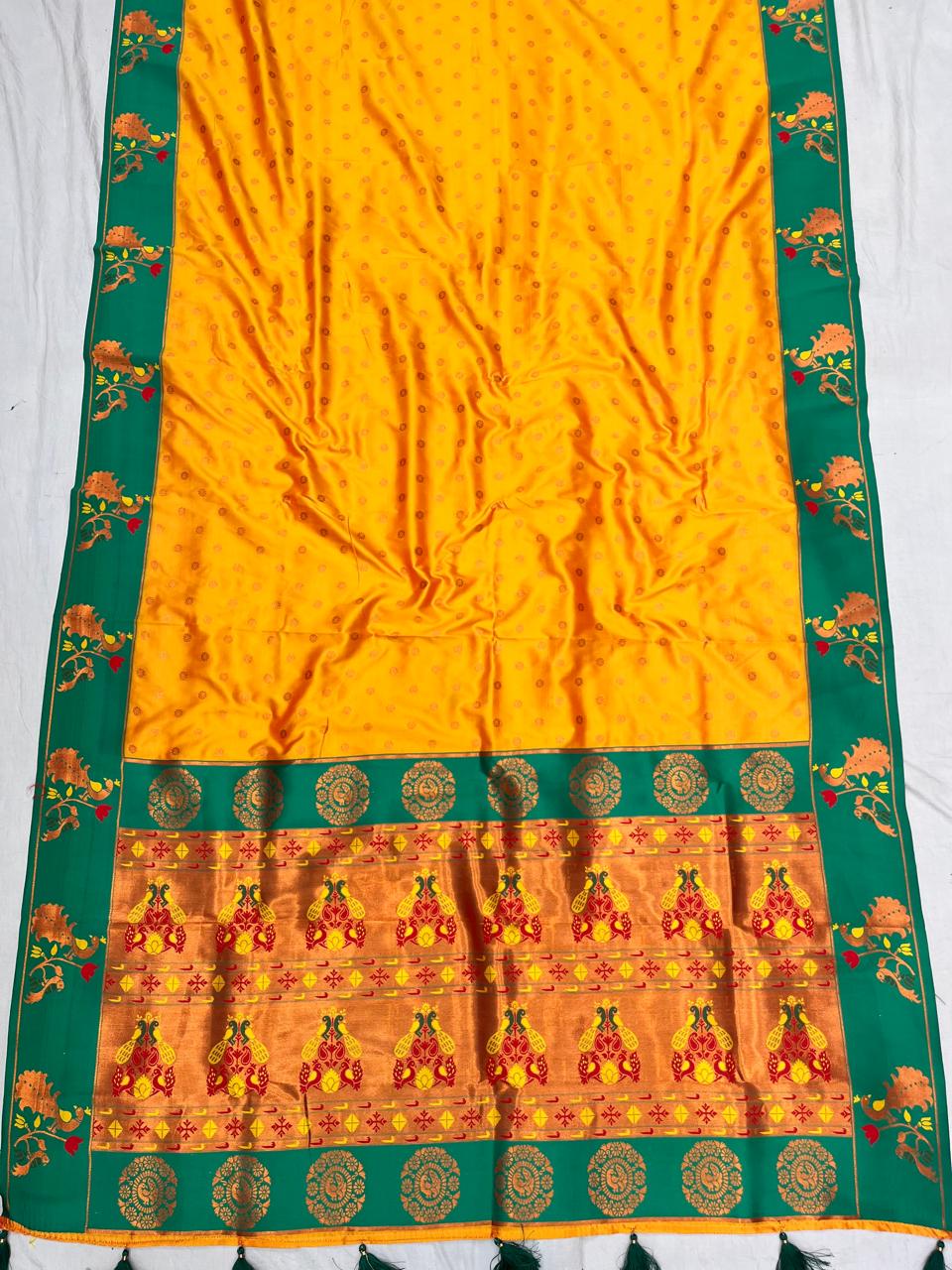 Peacock Border Paithani Saree