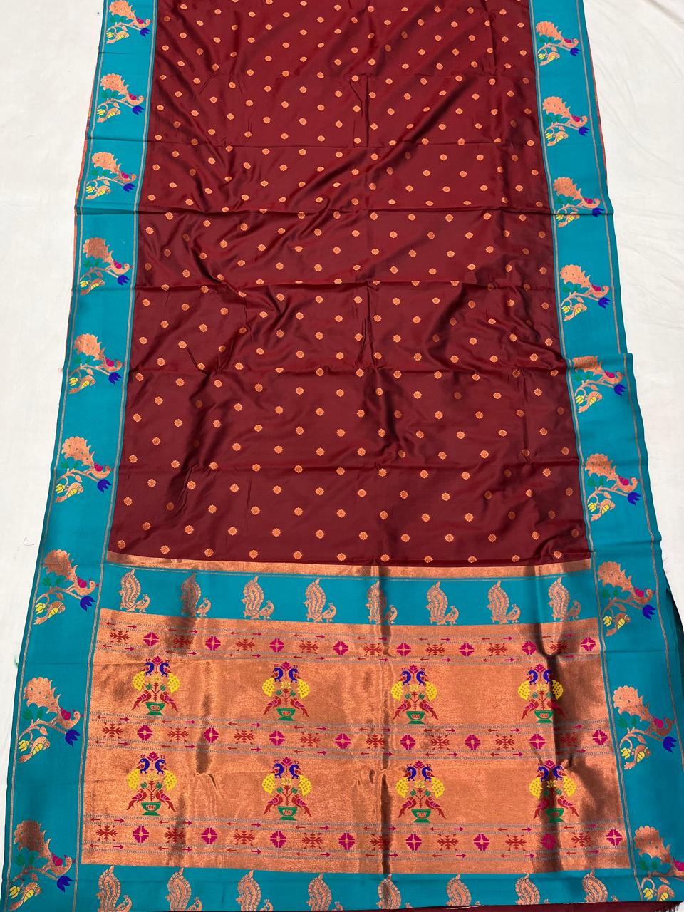 Peacock Border Paithani Saree
