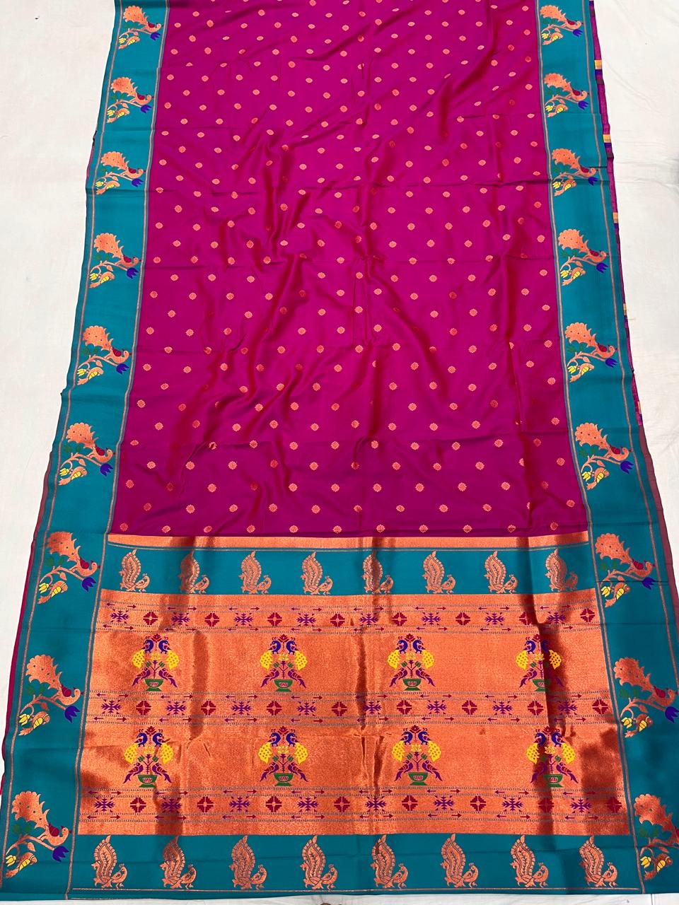 Peacock Border Paithani Saree