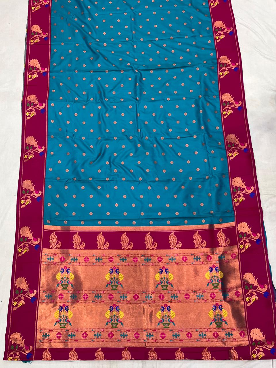 Peacock Border Paithani Saree