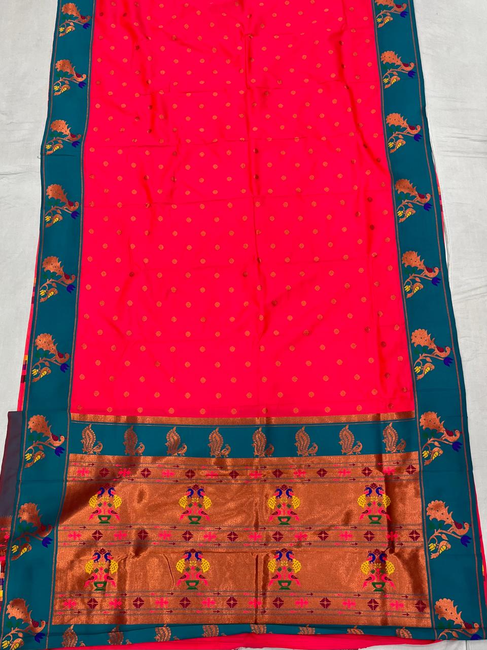 Peacock Border Paithani Saree