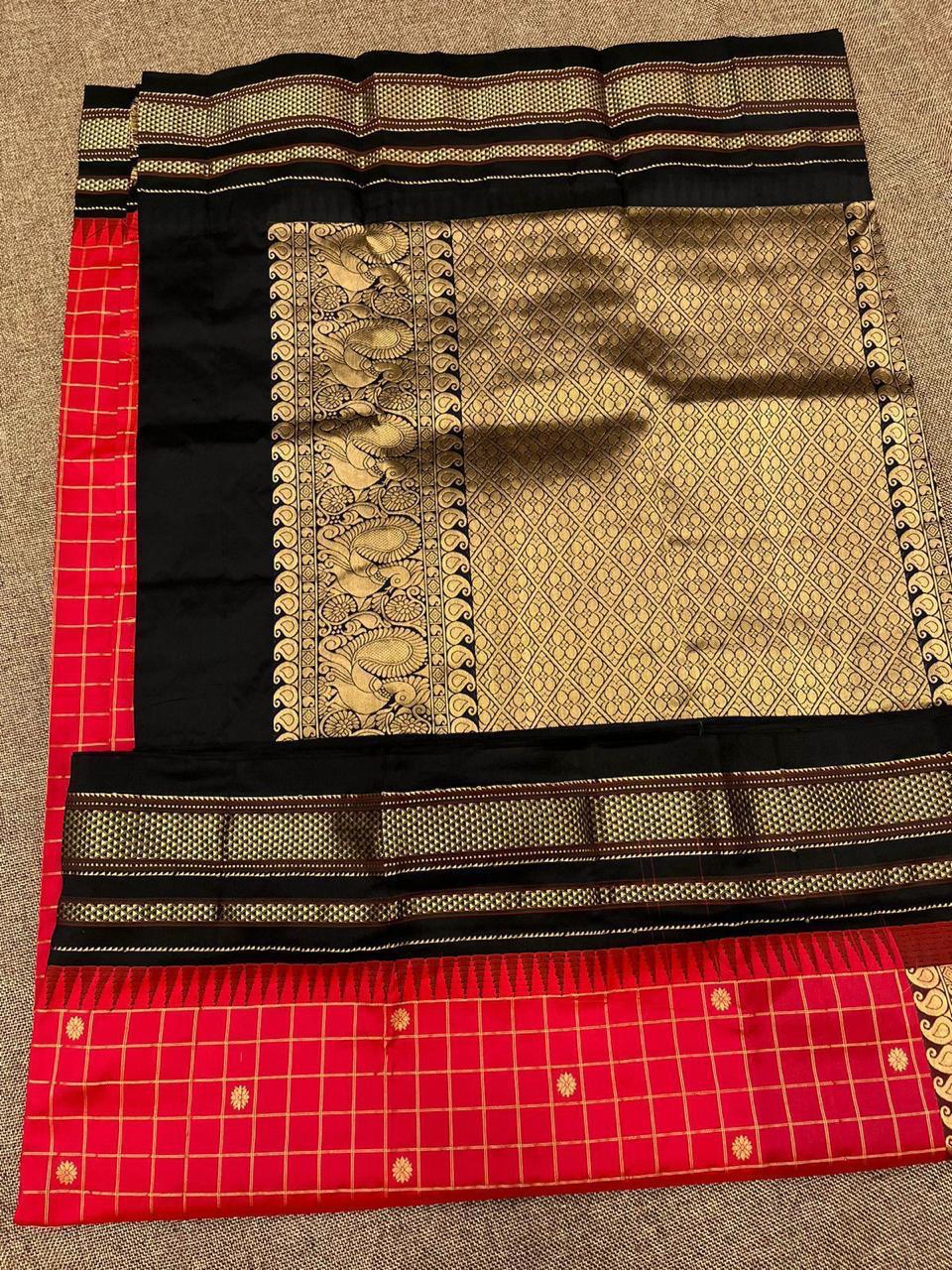 Pure Irkal Checks Saree