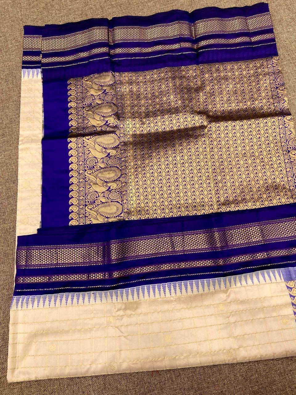 Pure Irkal Checks Saree