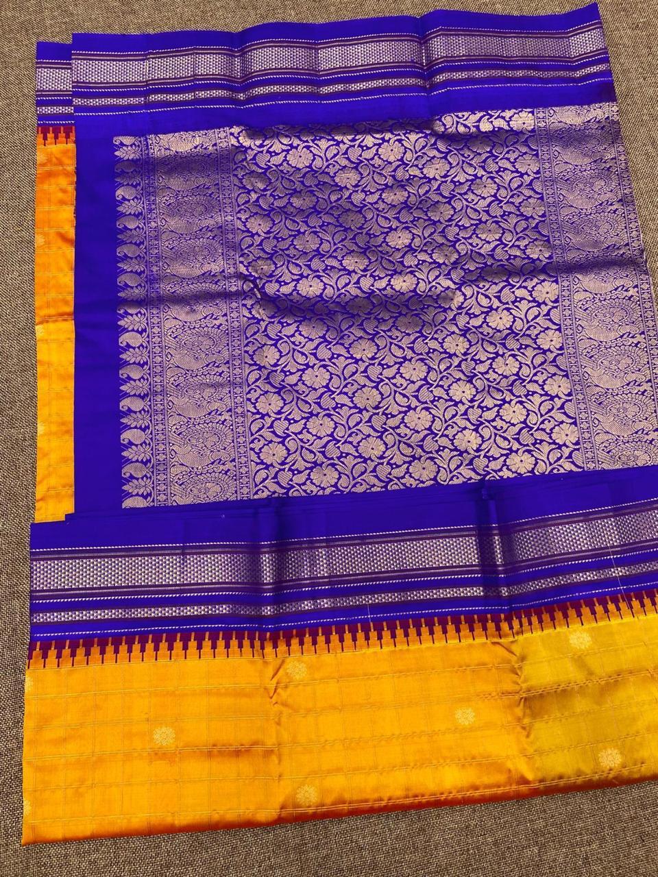 Pure Irkal Checks Saree