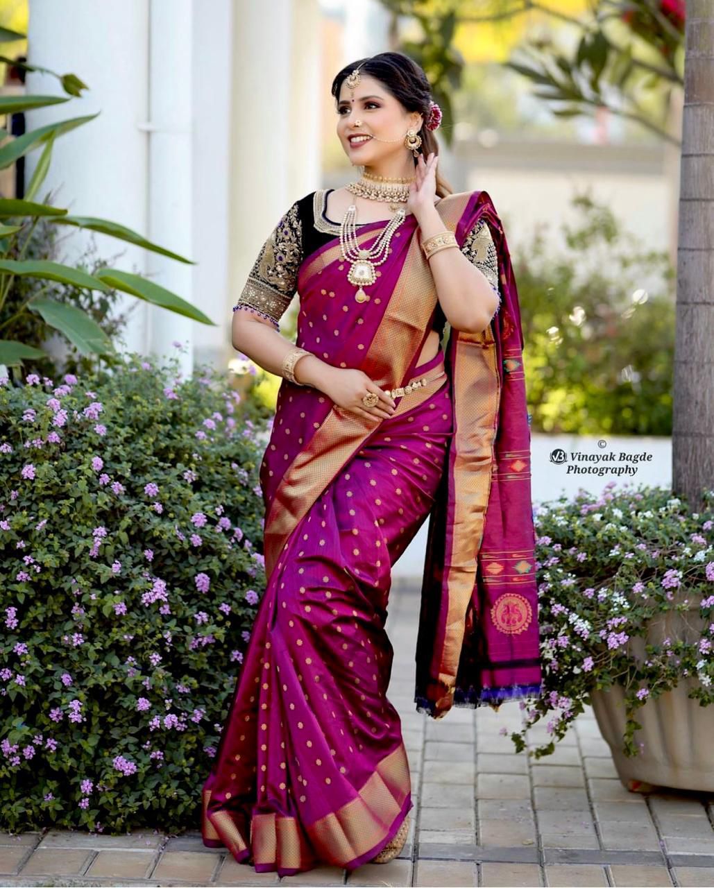 Kalanjali Pure Silk Paithani Saree