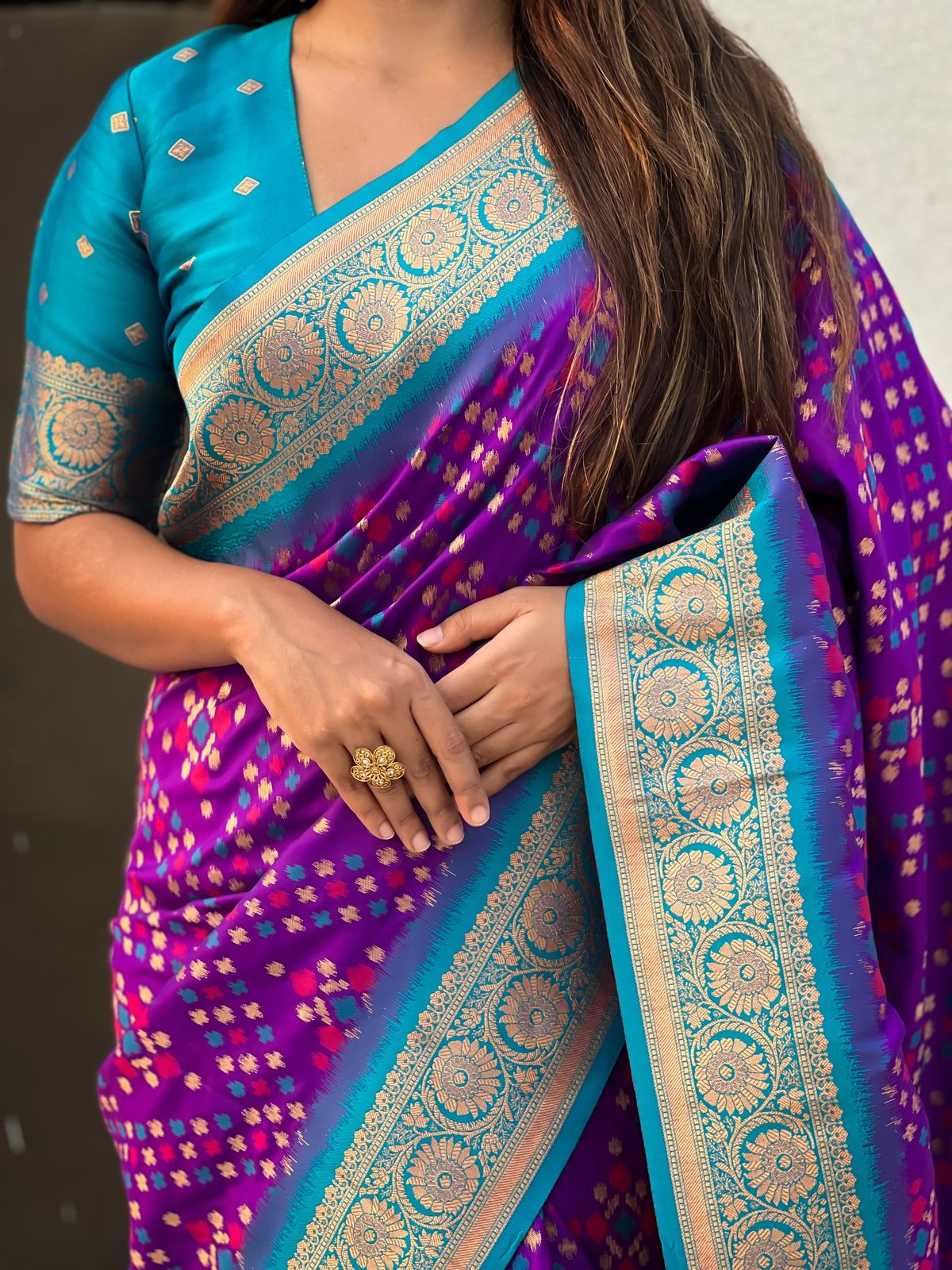 ZARI IKKAT PATOLA SAREES