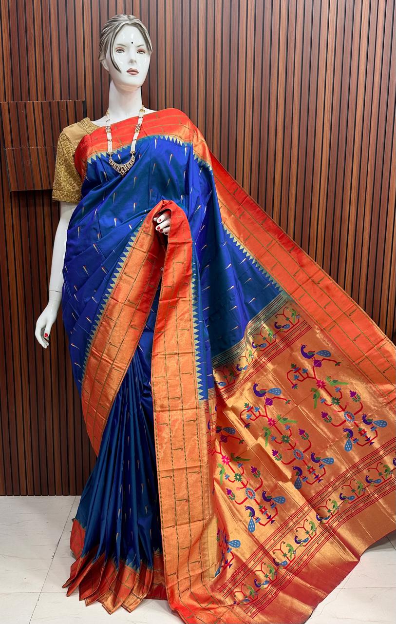 Muniya paithani Saree