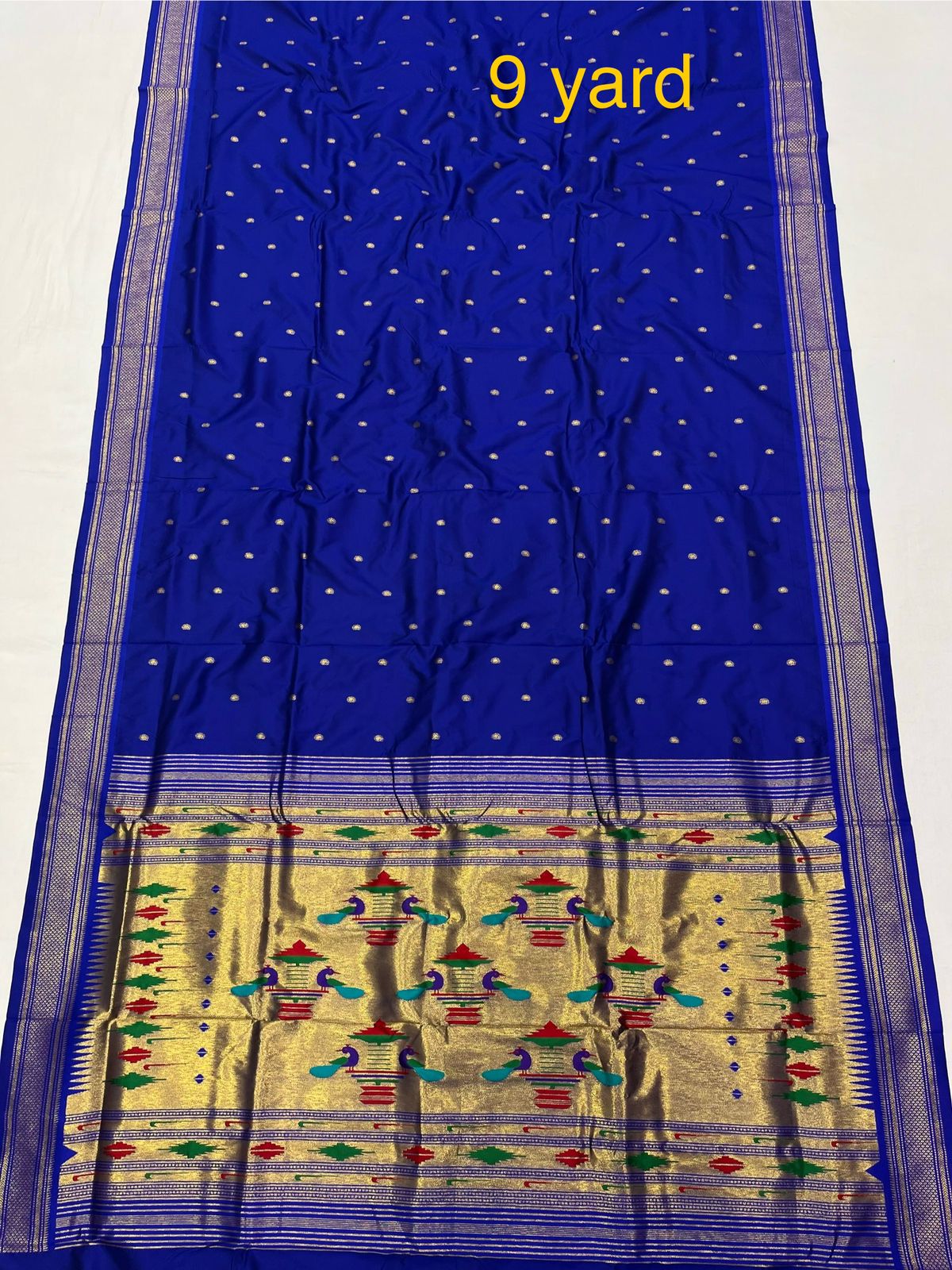 9 yard double pallu saree