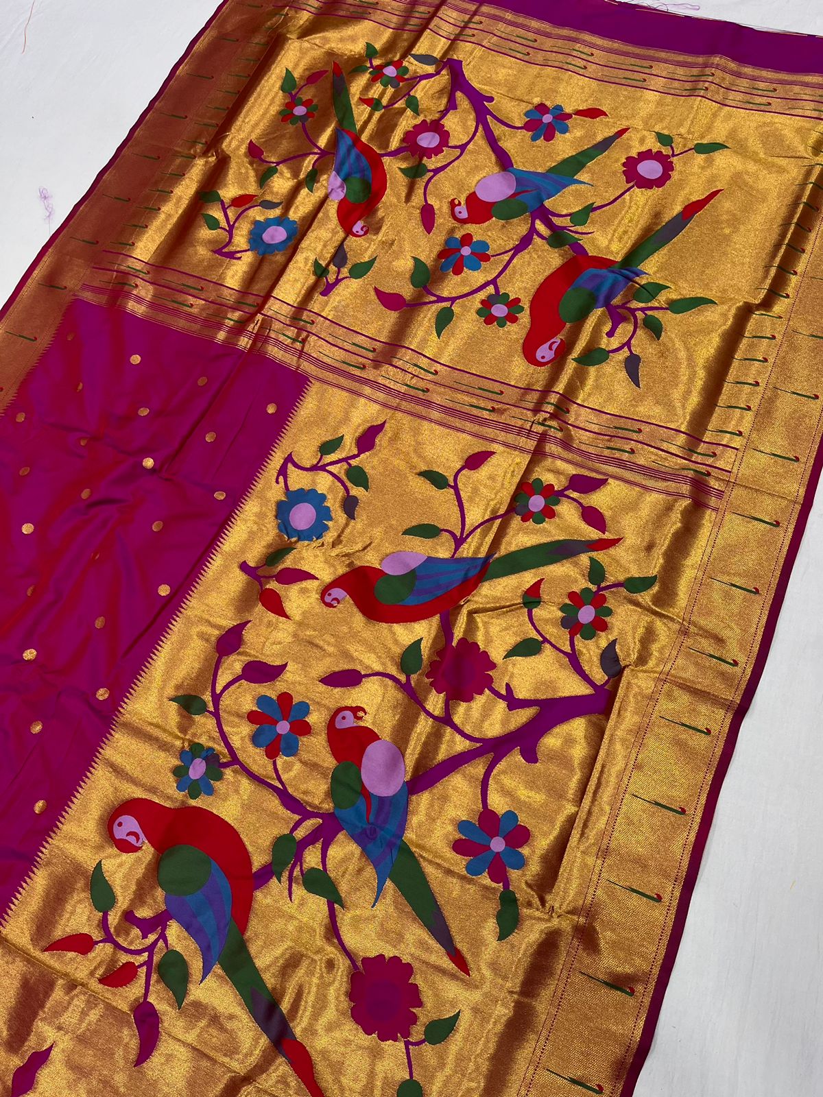 Half Allover Paithani