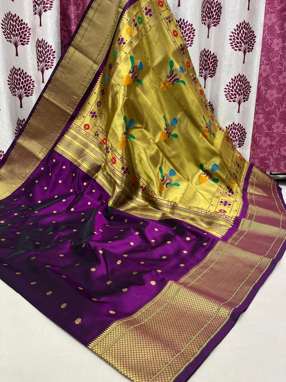 Semi Kalanjali Paithani Saree