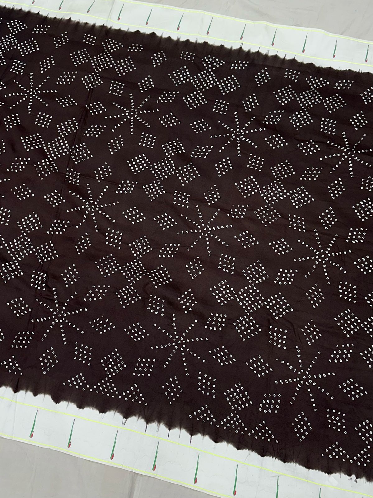 Muniya Bandhani Paithani Saree