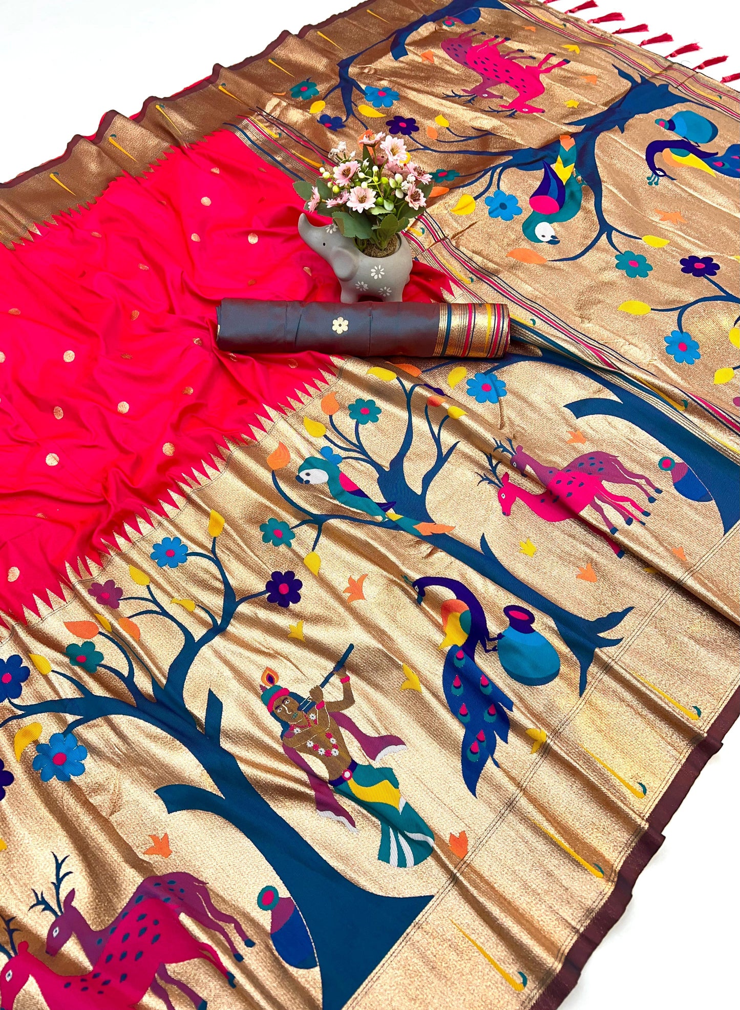 Krishna Paithani Saree