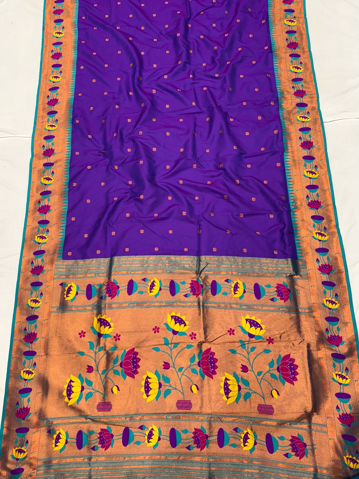 Lotus Soft Silk Paithani