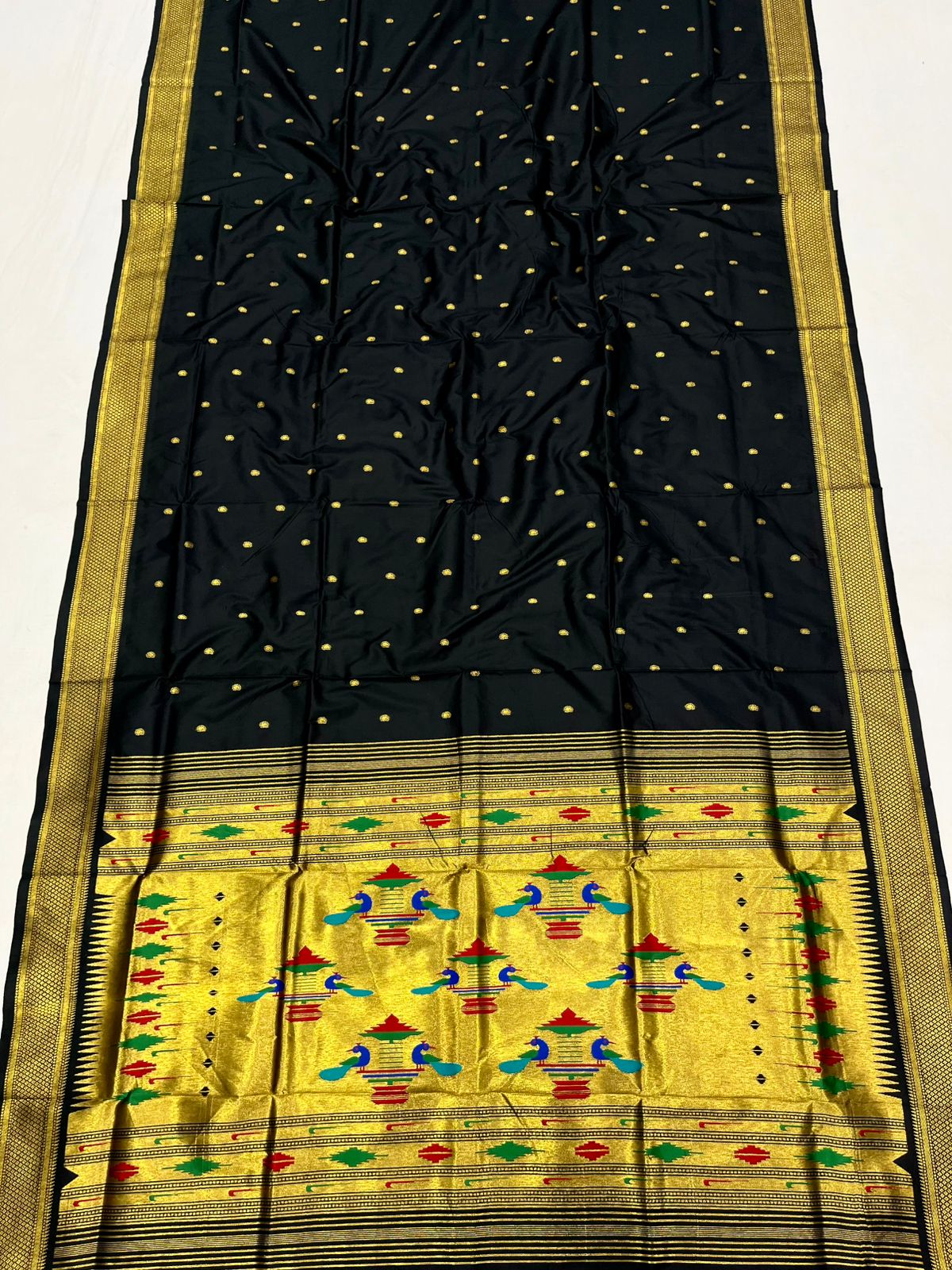 Double Pallu Saree Soft Silk