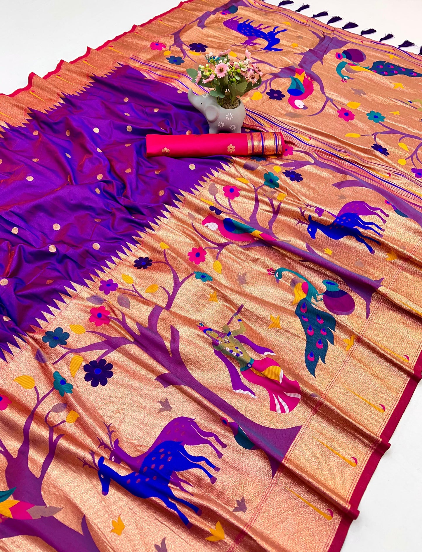 Krishna Paithani Saree