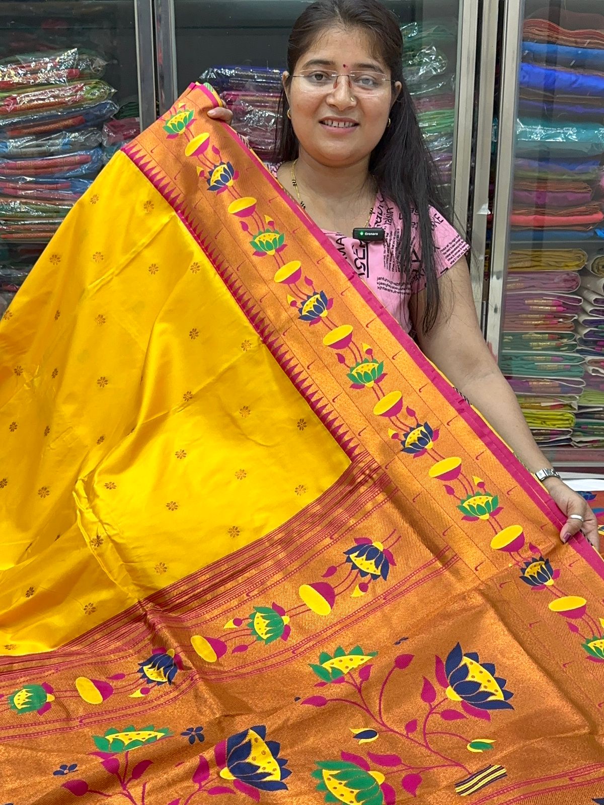 Lotus Soft Silk Paithani