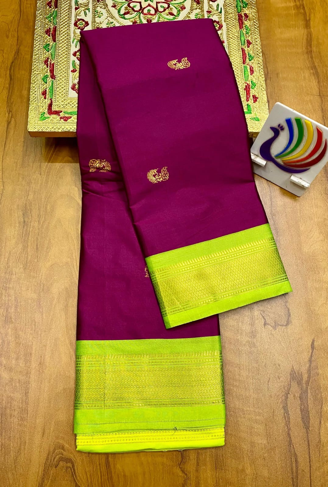 Mor paithani saree