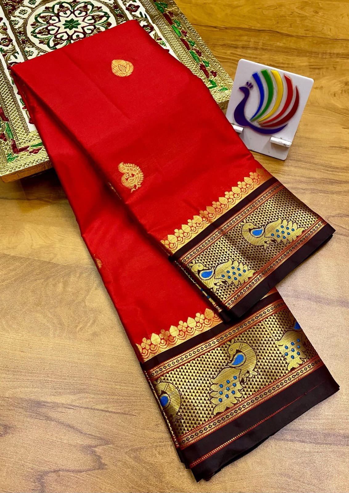 Peacock Paithani saree