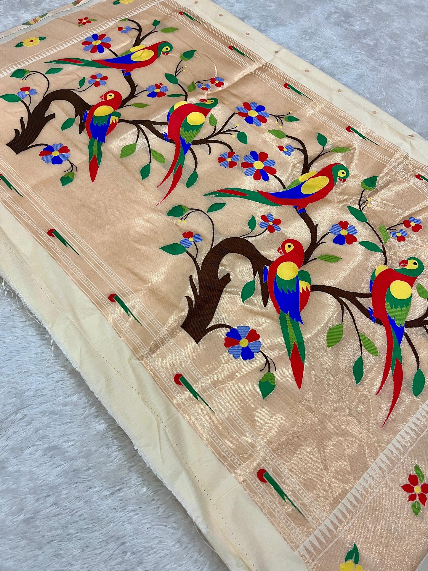 Kanchivaram Soft Silk Paithani Saree