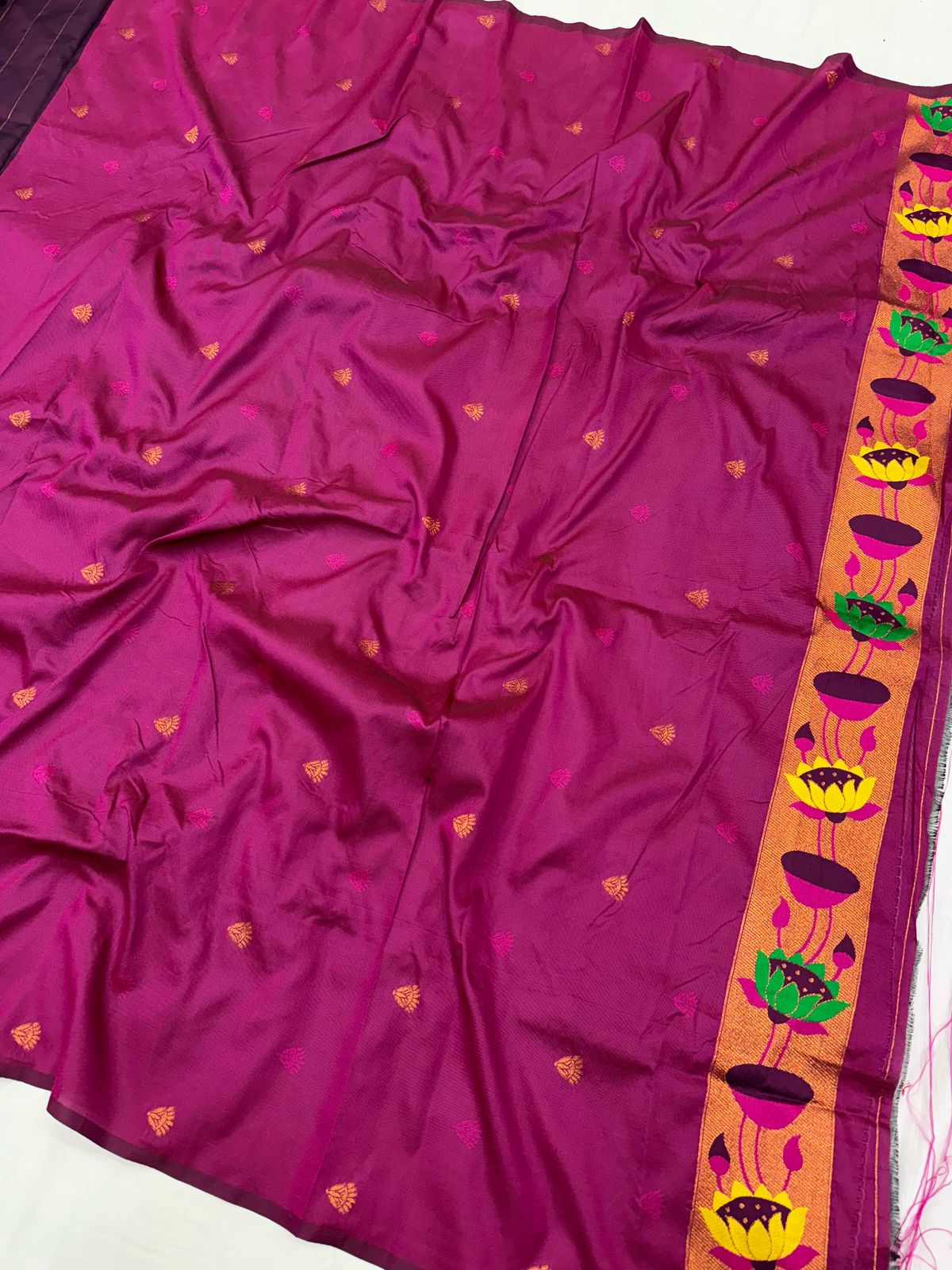 Lotus Soft Silk Paithani