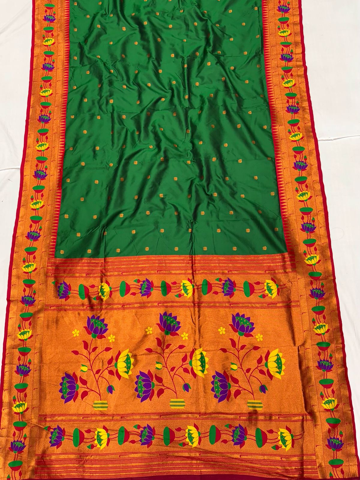 Lotus Soft Silk Paithani