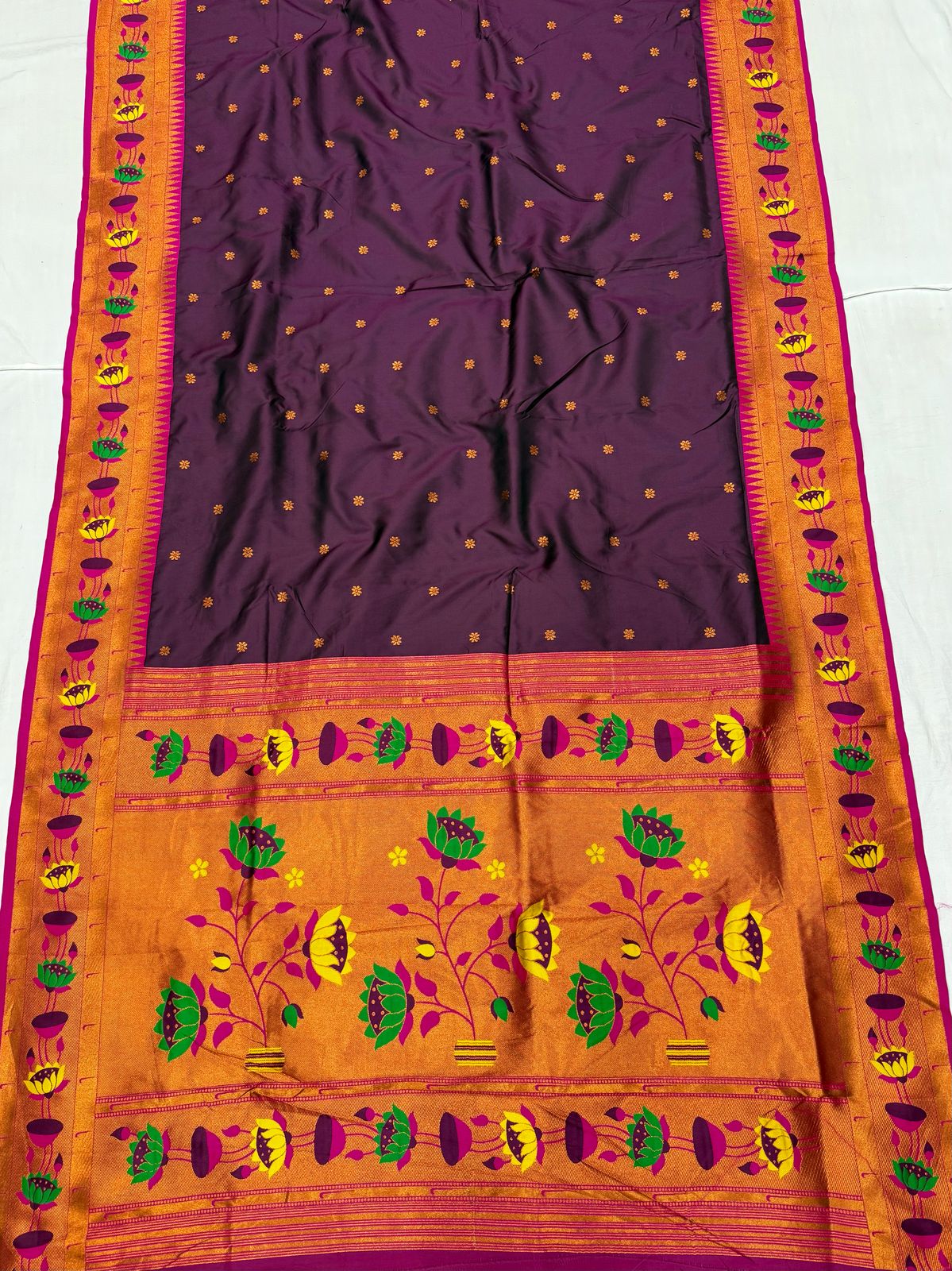 Lotus Soft Silk Paithani