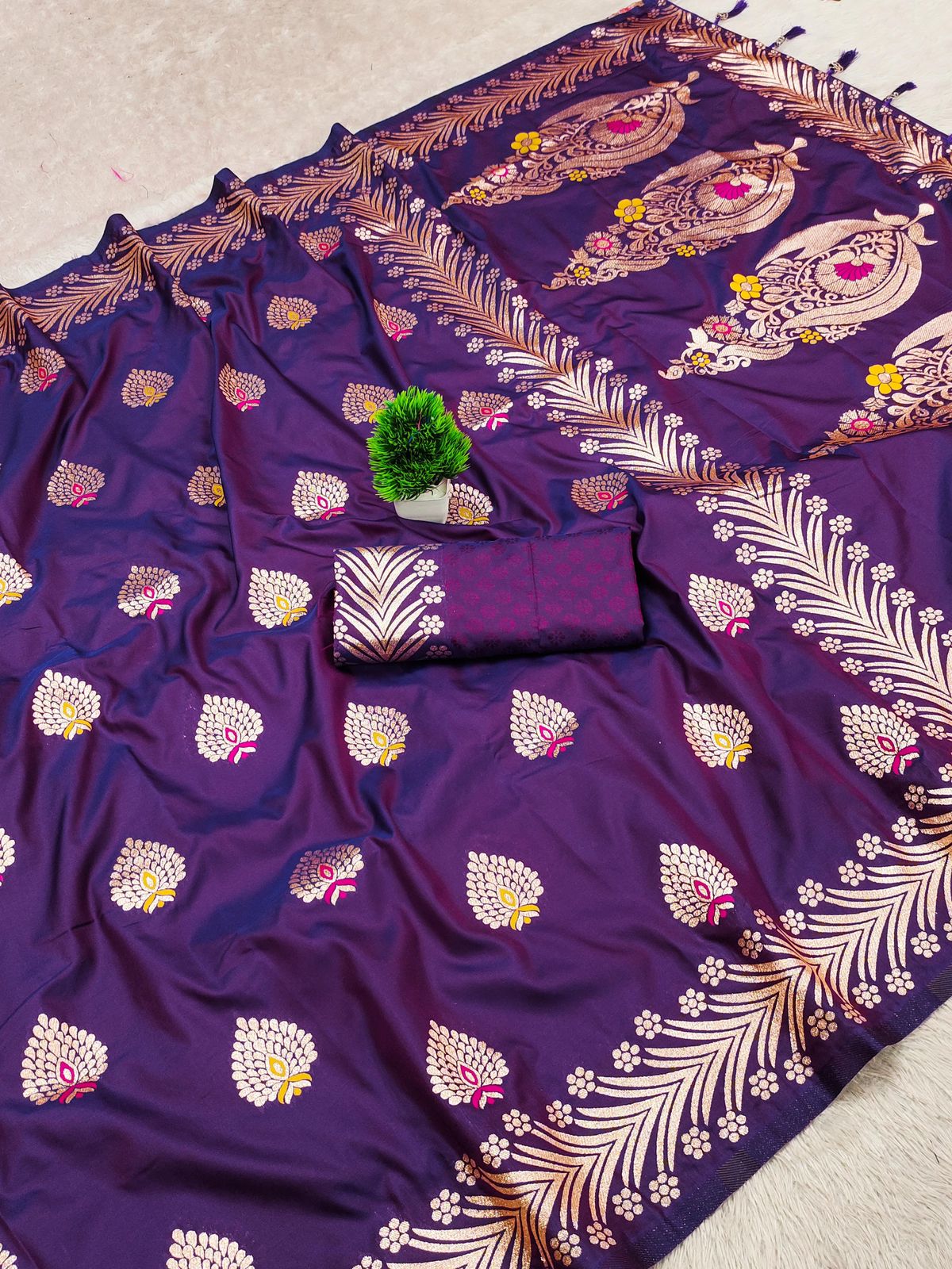 Kajal Soft Silk Banarasi Saree