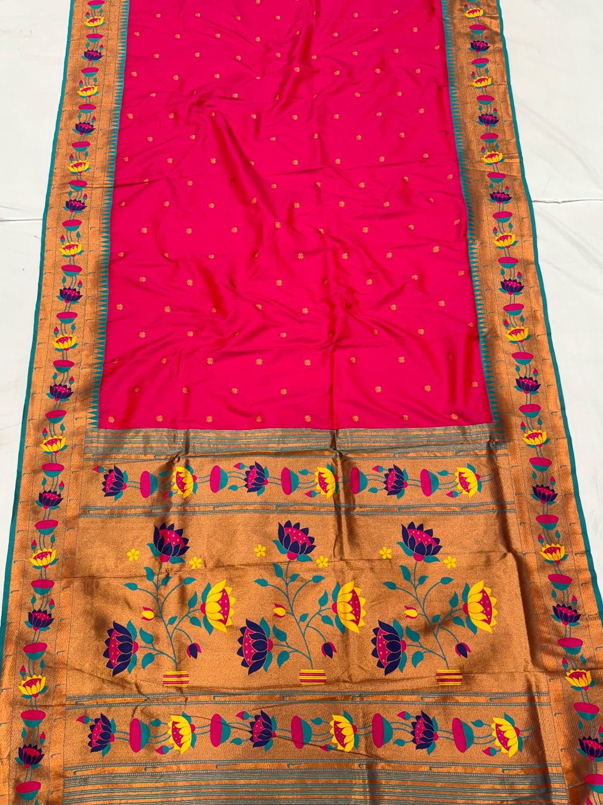 Lotus Soft Silk Paithani