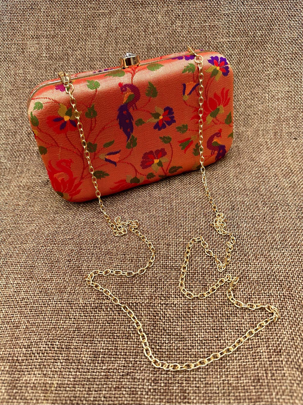 Allover Paithani Clutch