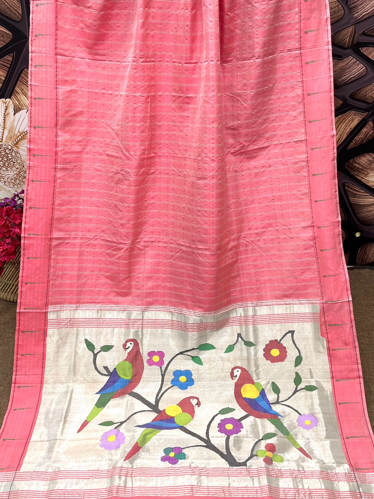 Single Muniya Border Paithani Saree