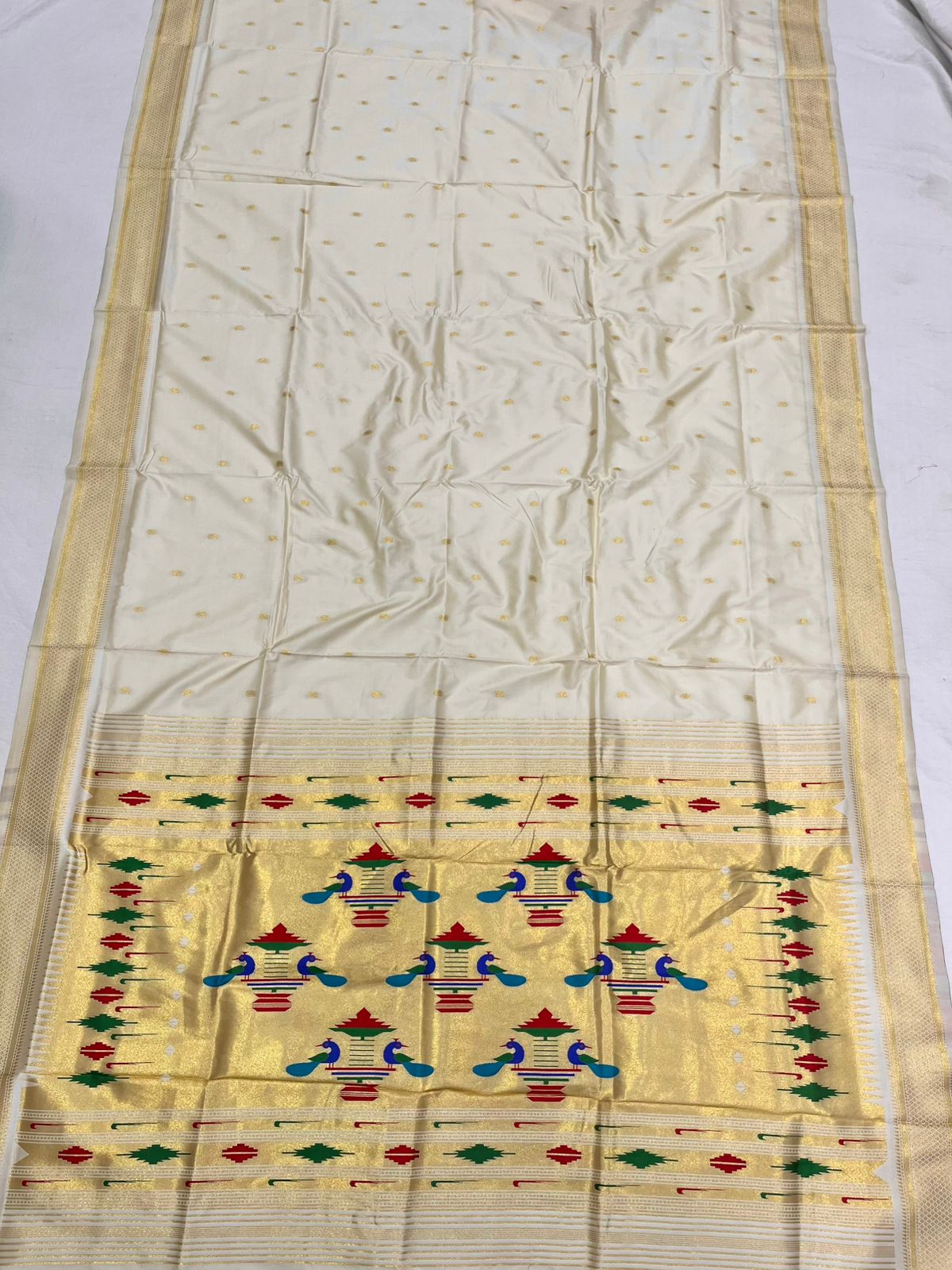 Double Pallu Saree Soft Silk