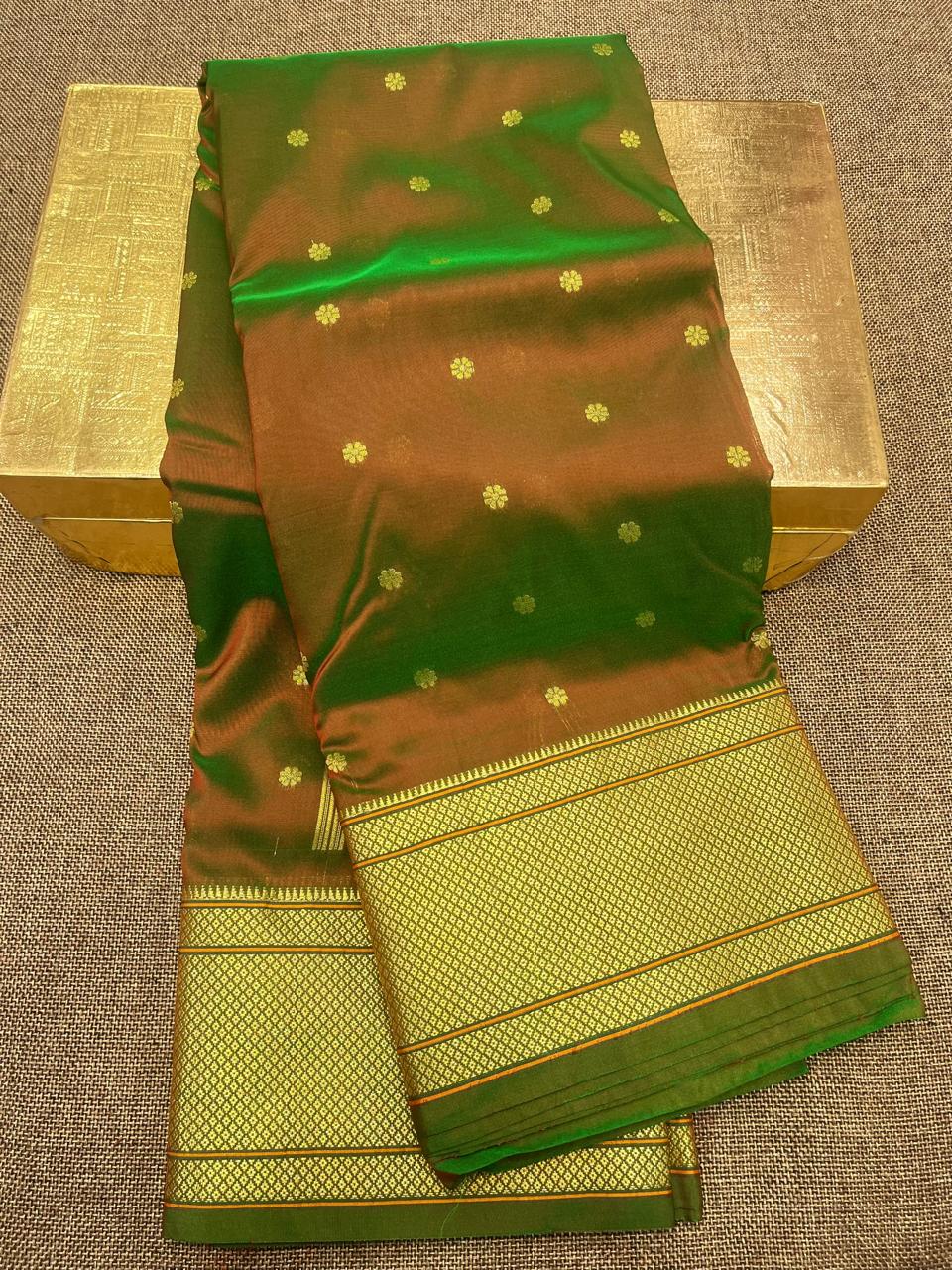 Semi Kalnajali Paithani Saree