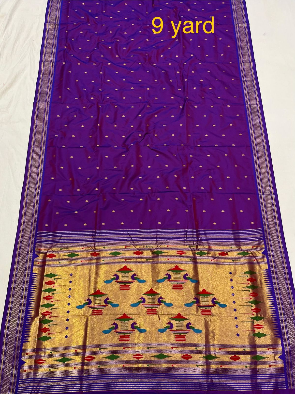 9 yard double pallu saree price:- 1850/-