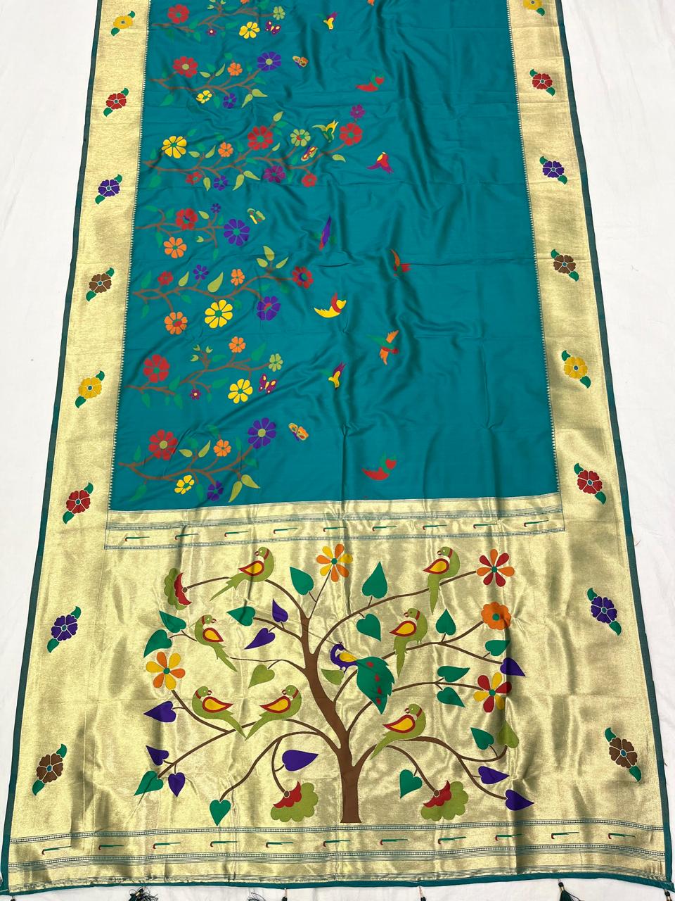 Half Allover Paithani Price:- 1750/-