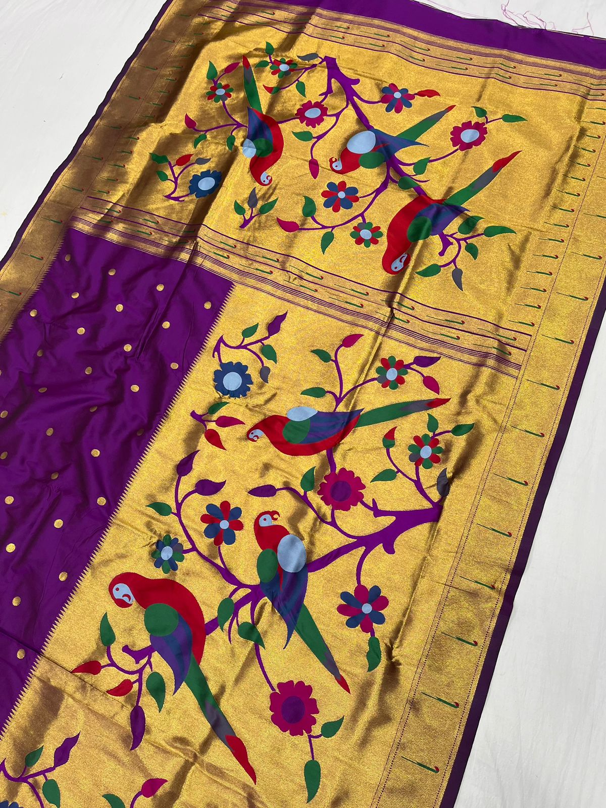 Half Allover Paithani Price :- 1750/-