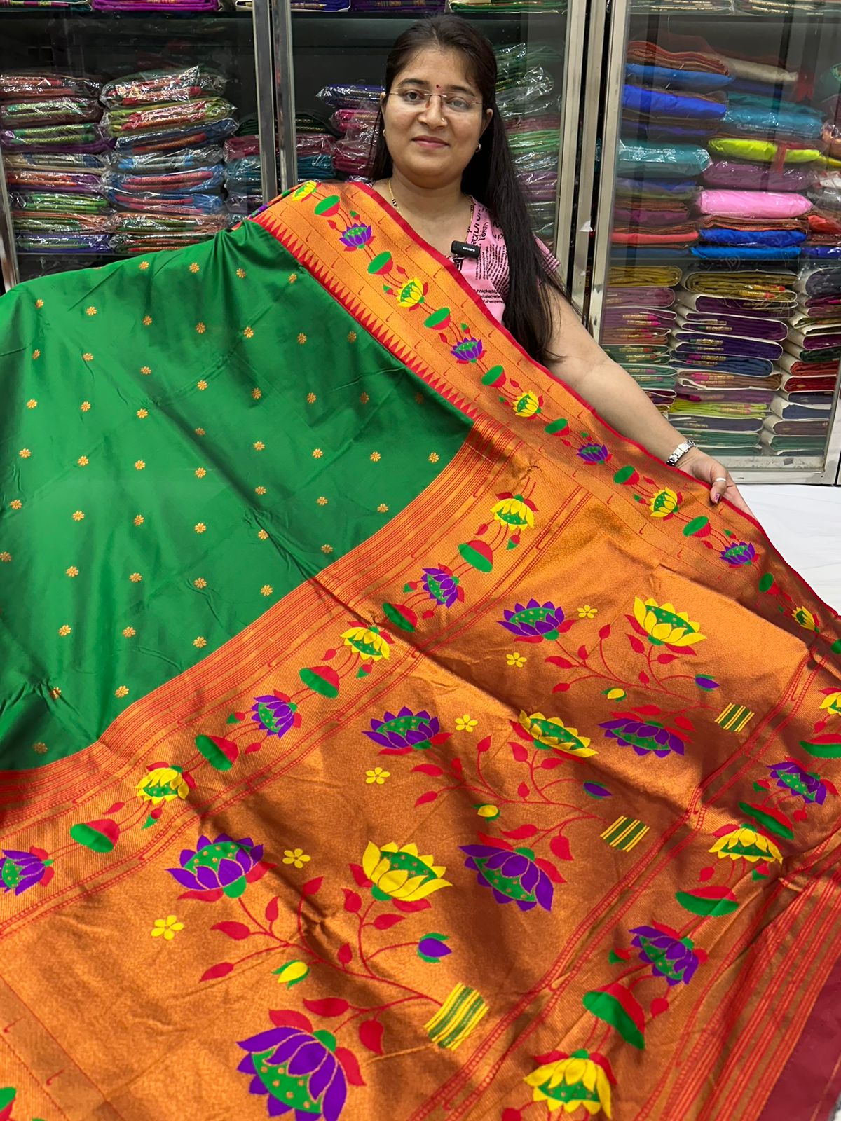 Lotus Soft Silk Paithani 1350/-