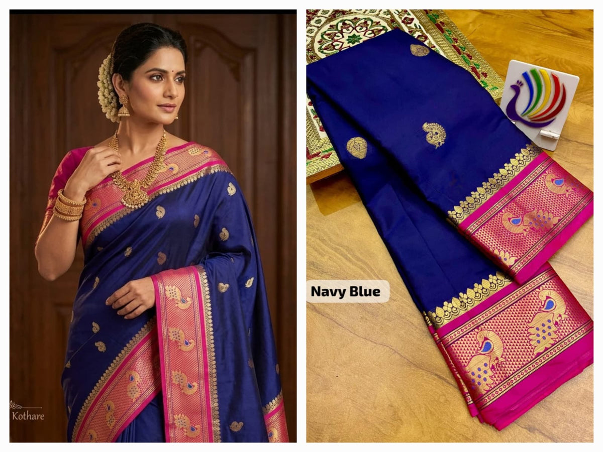 Peacock Paithani saree