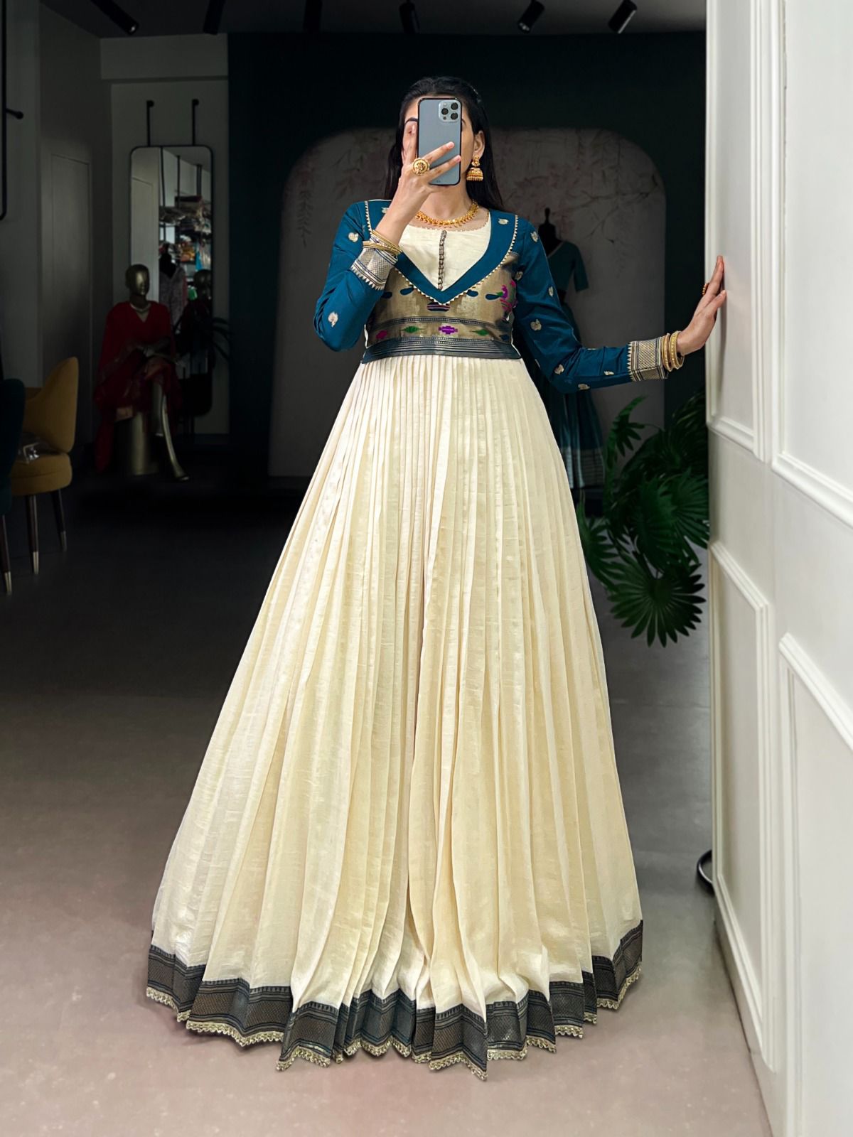 Paithani Long Dress
