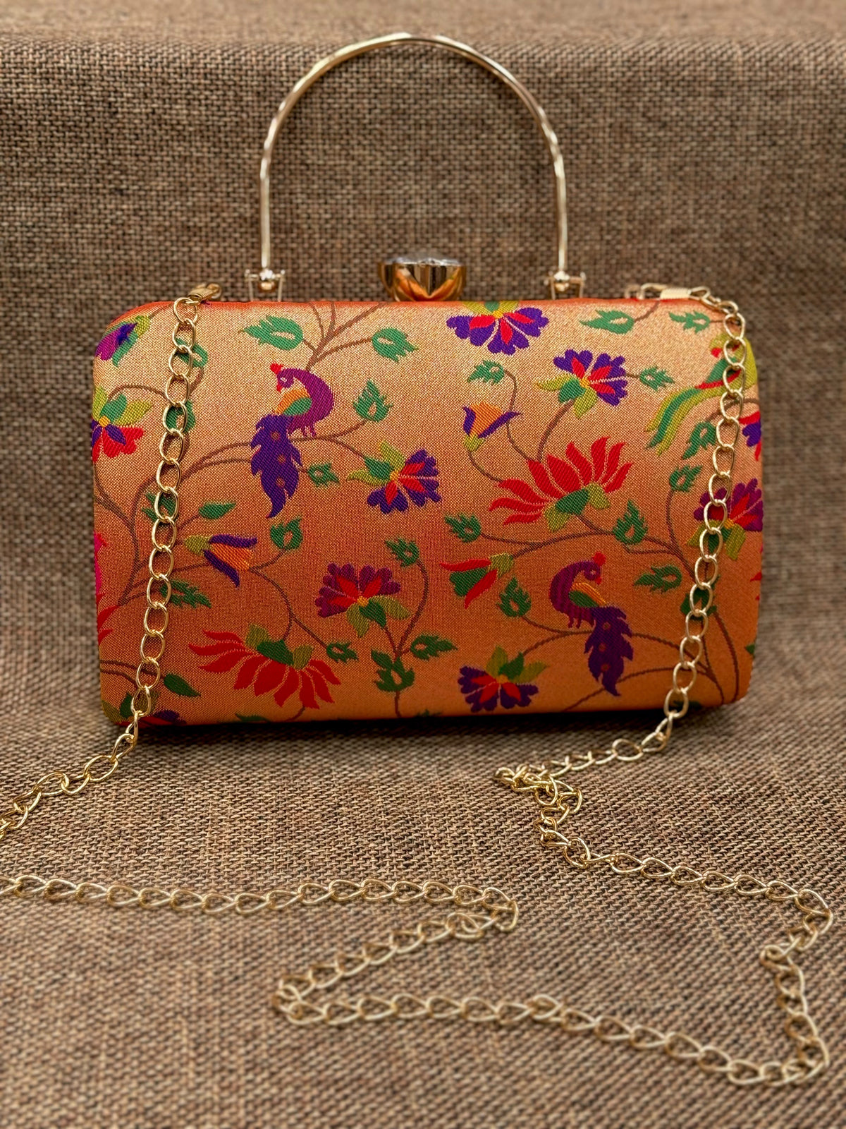 Allover Paithani purse