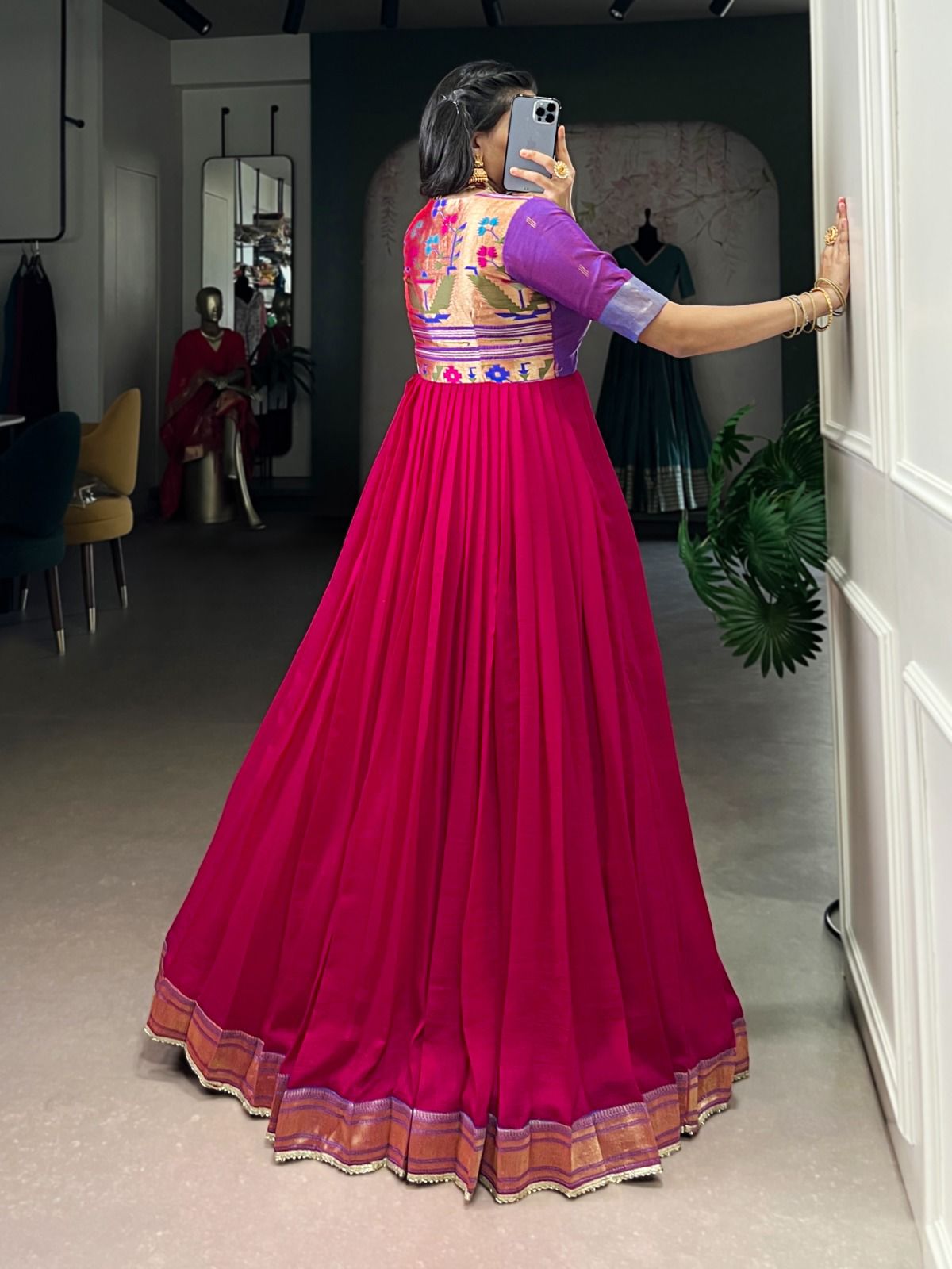 Paithani Long Dress