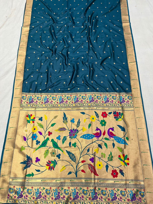 Muniya paithani saree