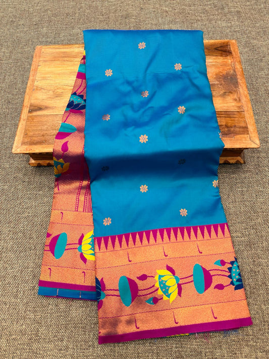 Lotus Soft Silk Paithani