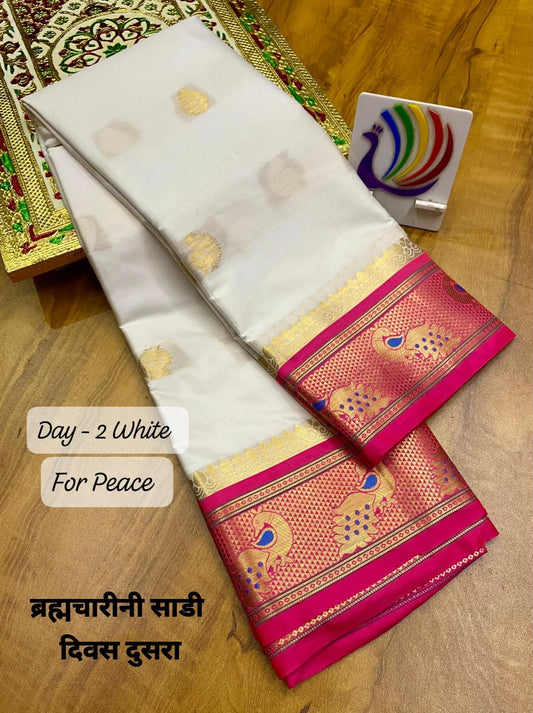 Peacock border sico paithani navratri special