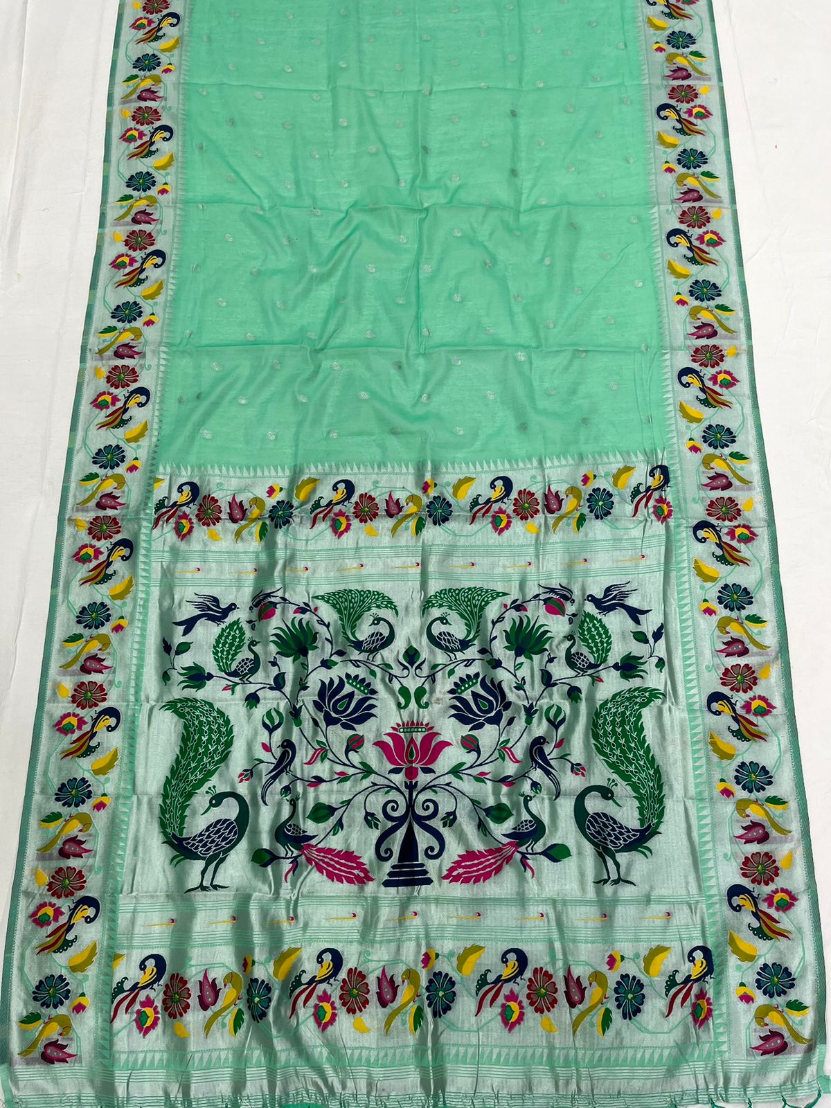 Peacock Border Saree
