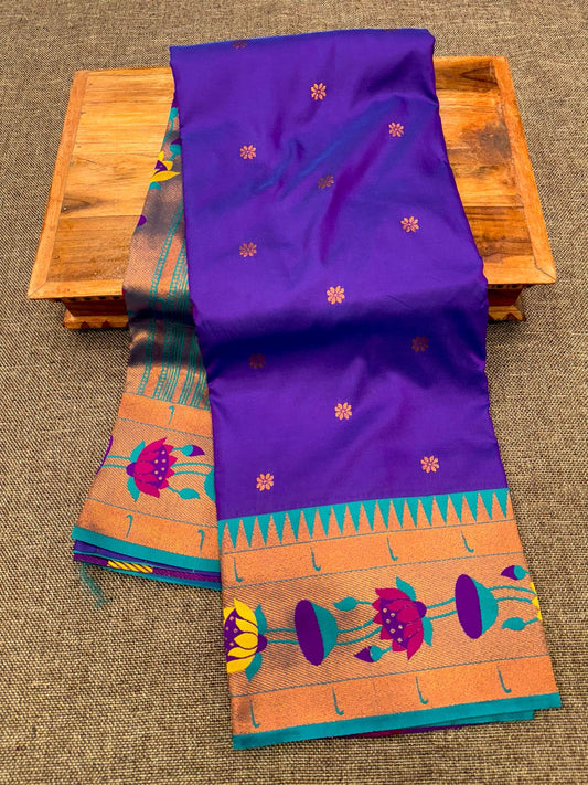 Lotus Soft Silk Paithani