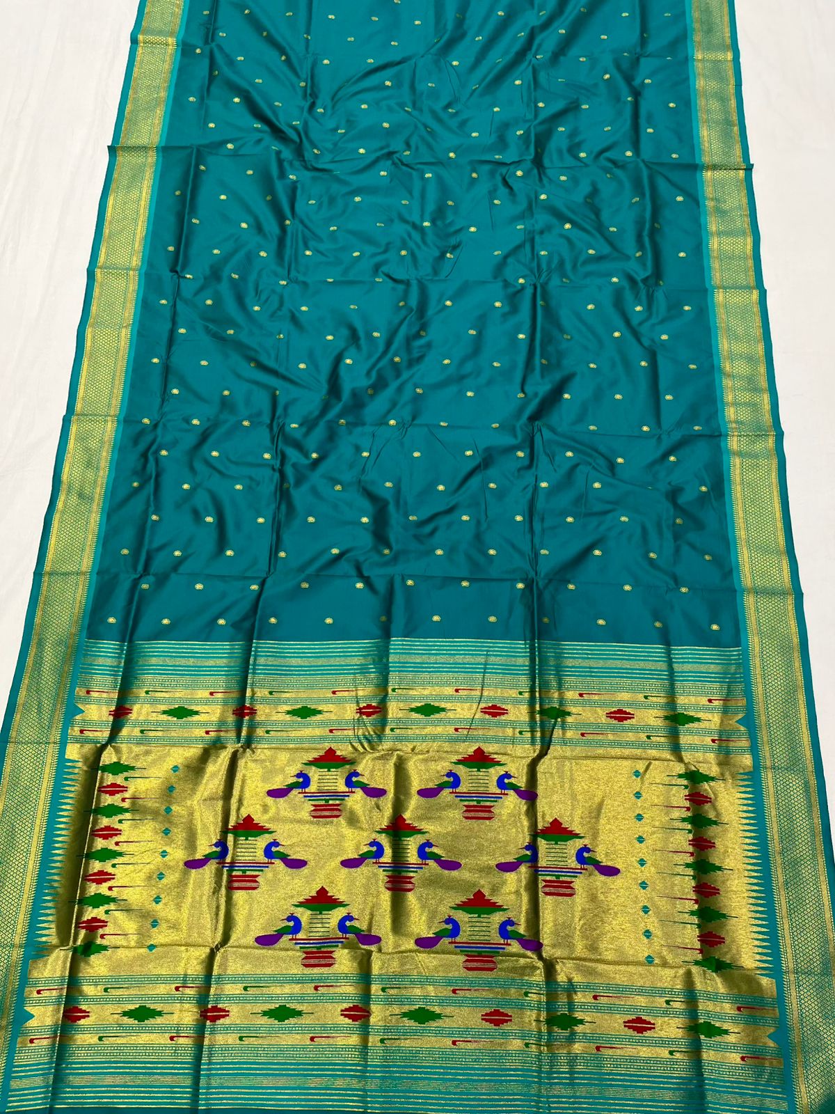 Double Pallu Saree Soft Silk