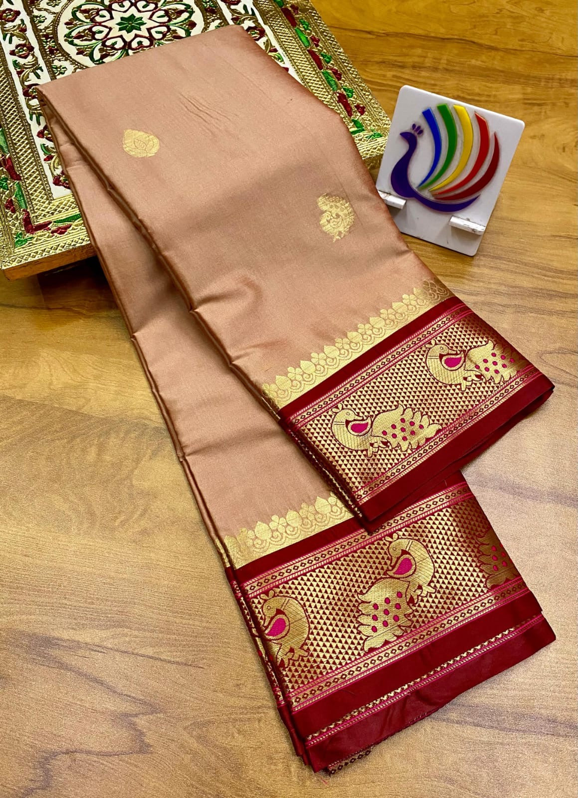 Peacock Paithani saree