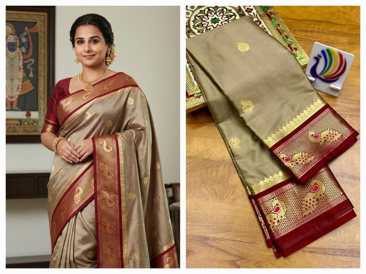 Peacock Paithani saree