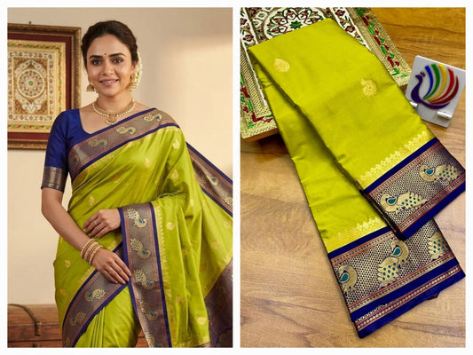 Peacock Paithani saree